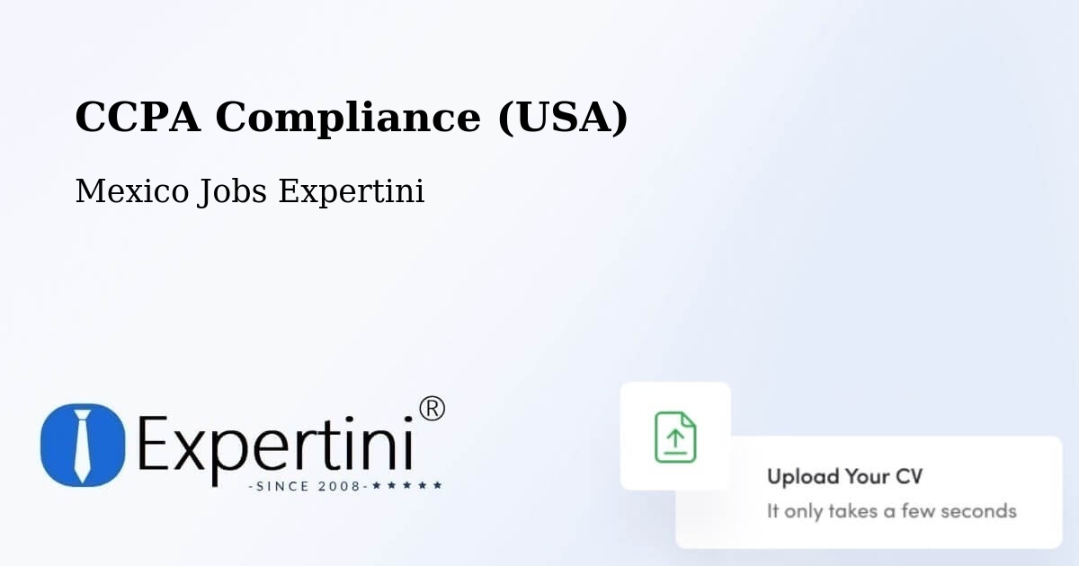 CCPA Privacy Rights & Compliance Notice – Zozocolco De Hidalgo - Mexico Jobs Expertini